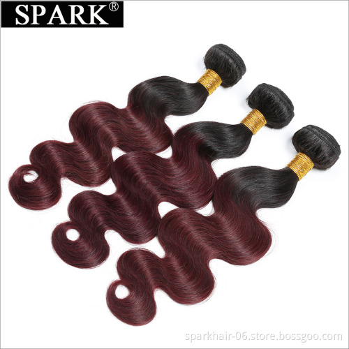 SPARK Wholesale 130% Density Burgundy Red Wigs 1b 99J Human Hair Vigin Brazilian Hair Lace Front Wig For Black Woman